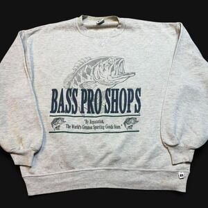 Vintage Russell Athletic Bass Pro Shops crewneck sweatshirt size XL READ